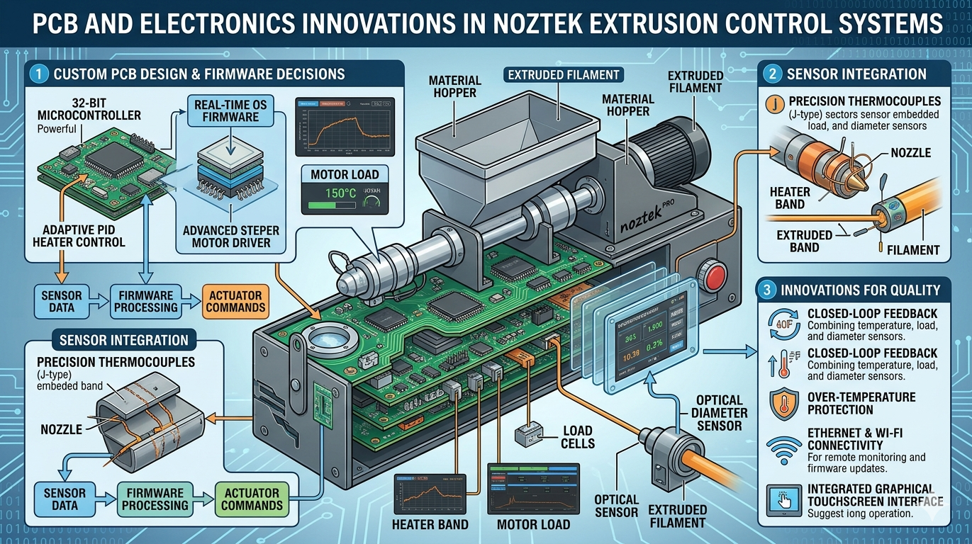 PCB and Electronics Innovations in Extrusion Control Systems